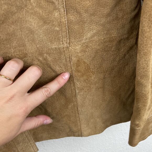Vintage Nygard Collection 100% Leather Soft Button Up Jacket size 14 - Picture 5 of 11